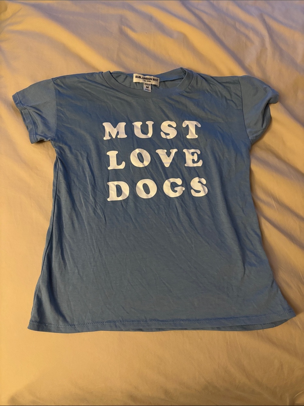 Sub_Urban Riot Blue 'Must Love Dogs' Tee